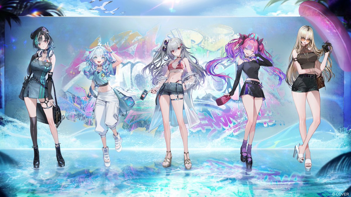 hololivetv's tweet image. 🖼#holonatsuParadise 夏の新衣装イラスト公開🖼
本日は「FLOW GLOW」をご紹介🎉
テーマは『オシャレな夏服で、海辺のストリートへ!』💗
日常から抜け出し、海辺のストリートを堪能😎🤟
#FLOWGLOW と、暑い夏も楽しく乗り越えよう🌞
🔽スペシャルページはコチラ!
hololive.hololivepro.com/special/16734/