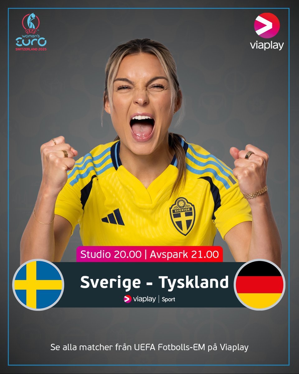 Äntligen match igen – gruppfinal mot Tyskland väntar 🔥⚔️

Missa inte Sverige-Tyskland, studio 20.00 på Viaplay &amp; Viaplay Sport 🇸🇪-🇩🇪