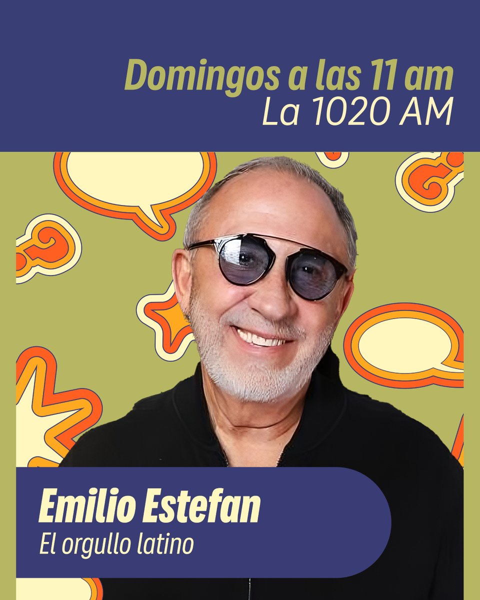 Este domingo a las 11 am 📻 María Elena Salinas conversa con Emilio Estefan sobre el orgullo latino: el poder del legado cultural, las lecciones del exilio y cómo apoyarnos para triunfar juntos. 🎧 Escúchalo en tu plataforma de podcast o YouTube @mariaesalinas @emilioestefanjr