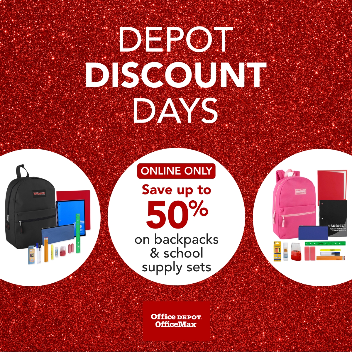 Ready to go back with everything you need? We've got your back! Save up to 50% on backpacks and school supply sets—online only! Ends 7/12/25 🎒✏️📚 bit.ly/44wnqDk