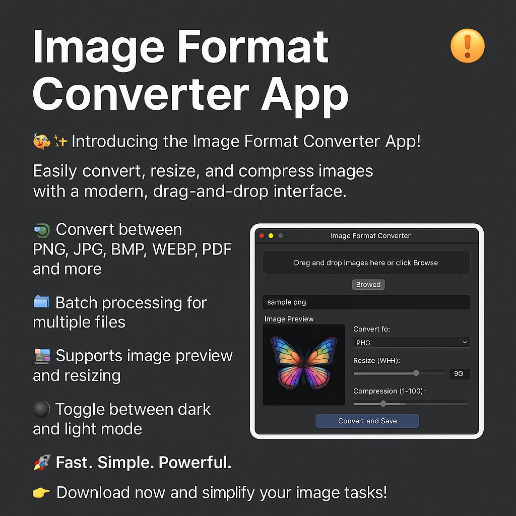 mdevtools's tweet image. 🎨✨ Introducing the Image Format Converter App!
Easily convert, resize, and compress images with a modern, drag-and-drop interface.
🔁 Convert between PNG, JPG, BMP, WEBP, PDF, and more
📁 Batch processing for multiple files
🖼️ Supports image preview and resizing
🌑 Toggle…