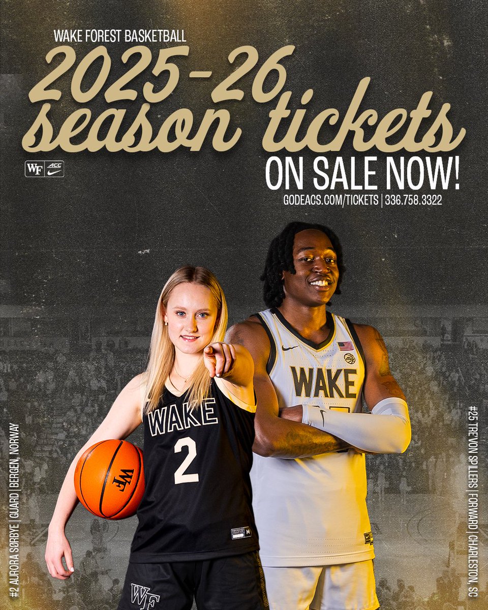 See you this season at the Joel 🏀

📰: deacs.info/4kJan7X