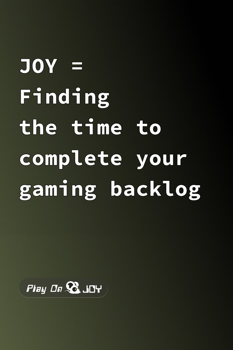 What's on your backlog? 🕹️