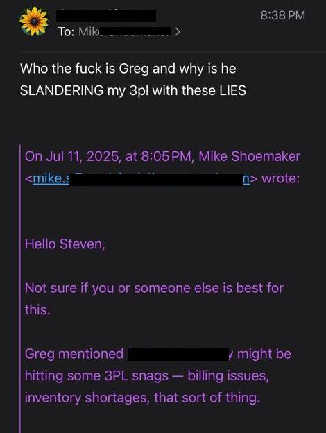 Our clients go to bat for us against these 3PL sales guys lol. Love it!