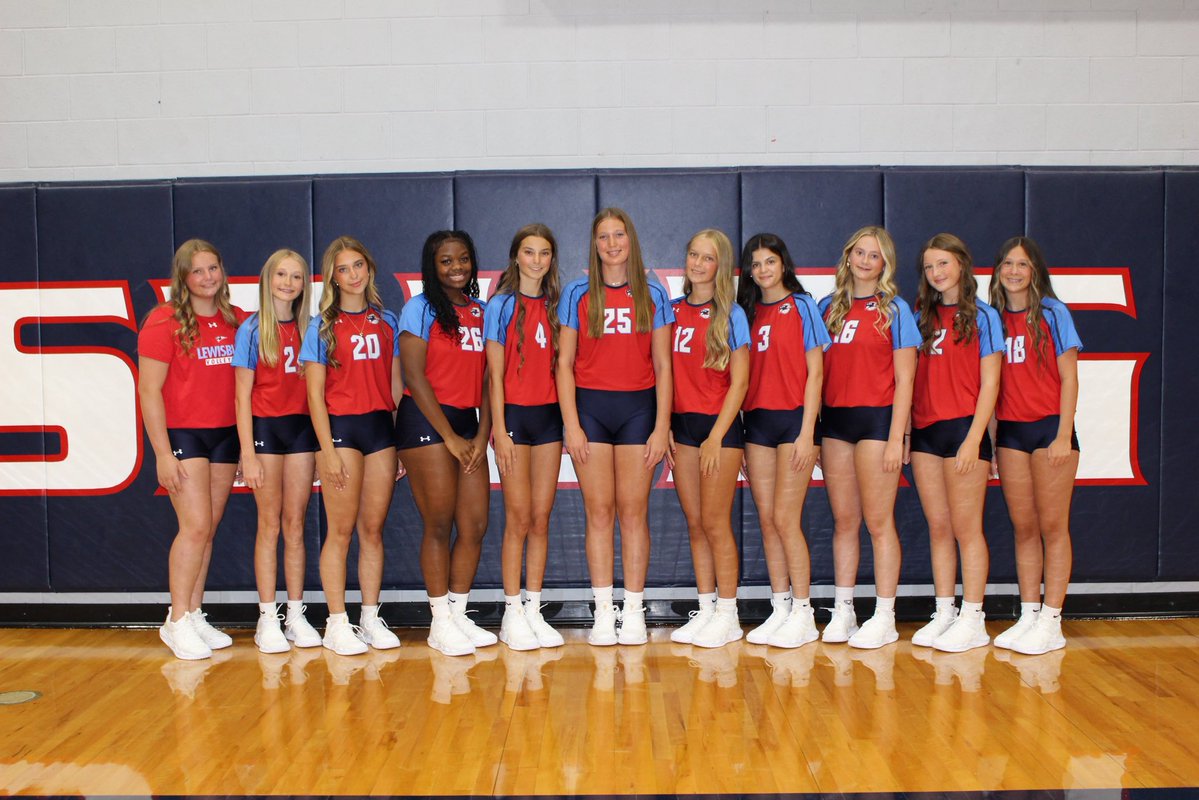 VbPatriots's tweet image. Team Banner Pic coming soon but here’s your 2️⃣0️⃣2️⃣5️⃣ Lewisburg Patriots ❤️🩵💙