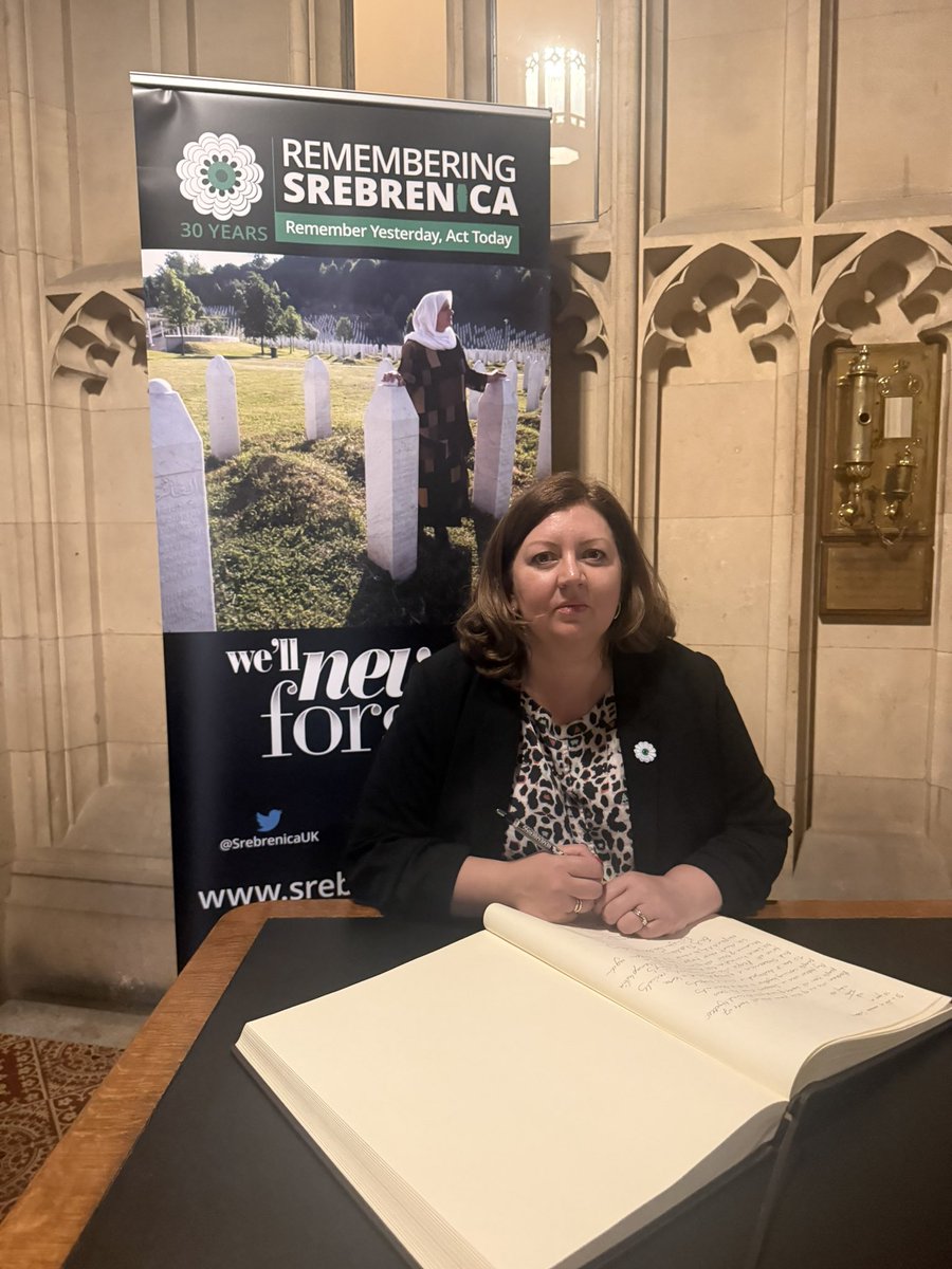 kirstyjmcneill's tweet image. On this #Srebrenica30 anniversary we remember where hate leads. @SrebrenicaUK ensure we can never forget and never repeat the horrors.