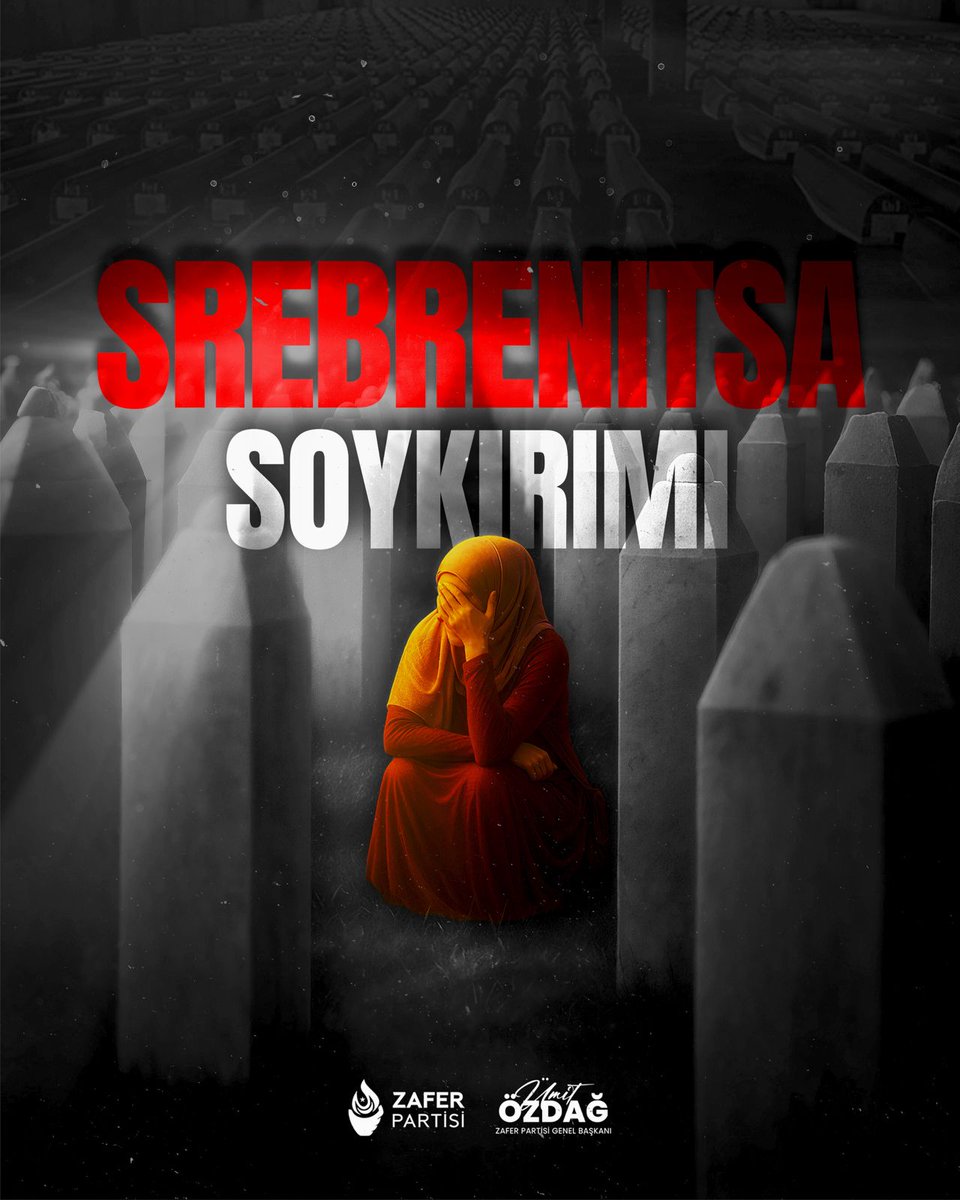 Sırplar, 1995 yılında bütün dünyanın gözü önünde 8372 Bosnalı kardeşimizi şehit etti. 
#Srebrenitsa soykırımını unutma!..