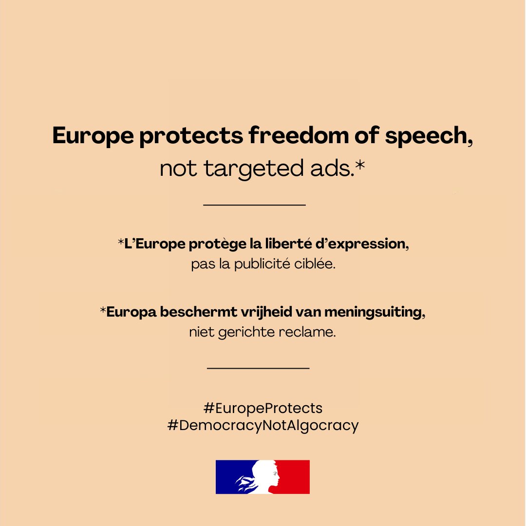 AmbassFranceBel's tweet image. #EuropeProtects #DSAProtects #DemocracyNotAlgoracy