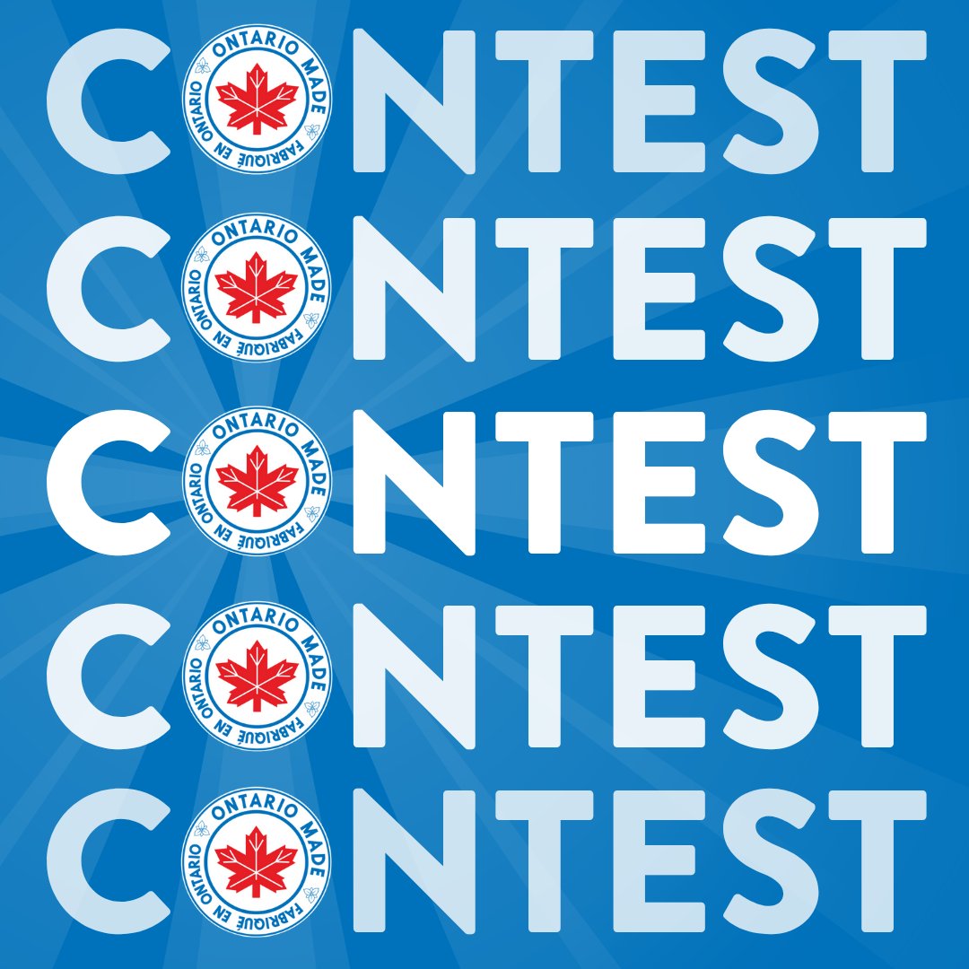 Have you shared your favourite #OntarioMade product yet? 

You could win a $1,000 Ontario Made gift card — redeemable at any participating Ontario Made manufacturer of your choice! 

To enter and for more information, visit: 
supportontariomade.ca/buy-ontario-bu….