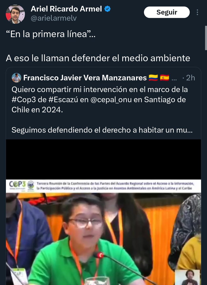 Francisco Javier Vera Manzanares 🇨🇴 🇪🇸 (@franciscoactiv2) on Twitter photo Usar una denuncia pública de persecución a defensores de DDHH ante un organismo internacional para hostigar a un defensor: todos sabemos que <a href="/arielarmelv/">Ariel Ricardo Armel</a> no es el más inteligente de quienes lo rodean, sin embargo estoy seguro que su hostigamiento no es burrada sino mala fe Usar una denuncia pública de persecución a defensores de DDHH ante un organismo internacional para hostigar a un defensor: todos sabemos que <a href="/arielarmelv/">Ariel Ricardo Armel</a> no es el más inteligente de quienes lo rodean, sin embargo estoy seguro que su hostigamiento no es burrada sino mala fe