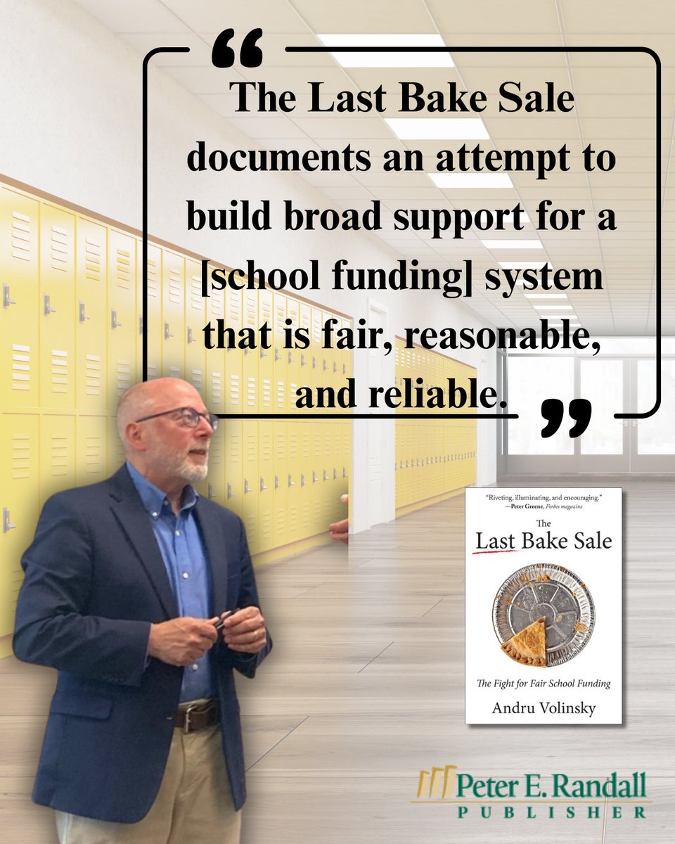 “The Last Bake Sale” by Andru Volinsky is an urgent look at the decades-long fight for fair school funding in New Hampshire—and why it matters for public education everywhere. Get your copy: tinyurl.com/2ptn4vxw

And read the full review here &gt; champ.ly/jB6OU4CR &lt;
