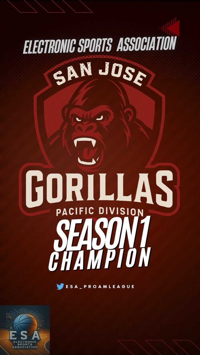 West Coast Amateur ProAm League (@westcoast_proam) on Twitter photo ⚠️E.S.A Champs⚠️
Congratulations to <a href="/1BallOneTeam1/">1BallOneTeam☝🏾🏀💪🏾</a> (San Jose Gorillas) on winning <a href="/ESA_ProAmLeague/">Electronic Sports Association</a> SZN 1 championship! 💍
🪄PG:<a href="/moby5280/">Alex</a>
🔫SG:<a href="/Bang10NE/">kyle</a>/<a href="/YaaBoyRay/">Ray Alvarez</a>
⛓️SF:<a href="/Drew0NE/">Andrew Warren</a>
🦍PF:<a href="/oh_spiff/">OhSpiff</a>
🐴C:<a href="/jreynolds90/">Jason Reynolds</a>
<a href="/BlkFrankWhite1/">TheBlkOne</a>
<a href="/yeynotgaming/">LVI YEY</a> <a href="/OGKINGCURT/">Curt 🌰</a>
@youFamousEnough ⚠️E.S.A Champs⚠️
Congratulations to <a href="/1BallOneTeam1/">1BallOneTeam☝🏾🏀💪🏾</a> (San Jose Gorillas) on winning <a href="/ESA_ProAmLeague/">Electronic Sports Association</a> SZN 1 championship! 💍
🪄PG:<a href="/moby5280/">Alex</a>
🔫SG:<a href="/Bang10NE/">kyle</a>/<a href="/YaaBoyRay/">Ray Alvarez</a>
⛓️SF:<a href="/Drew0NE/">Andrew Warren</a>
🦍PF:<a href="/oh_spiff/">OhSpiff</a>
🐴C:<a href="/jreynolds90/">Jason Reynolds</a>
<a href="/BlkFrankWhite1/">TheBlkOne</a>
<a href="/yeynotgaming/">LVI YEY</a> <a href="/OGKINGCURT/">Curt 🌰</a>
@youFamousEnough