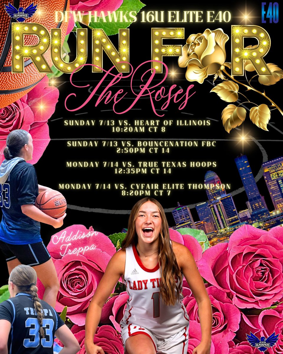 AddisonTreppa33's tweet image. Schedule for Run of the Roses, DFW Hawks Elite 16U E40!! Ready to compete and get back on the court with my coaches and teammates!! #runoftheroses #kentucky #kentuckyexpocenter @IMCOMING_INC @Dfwhawks @GlenRoseGirlsBB