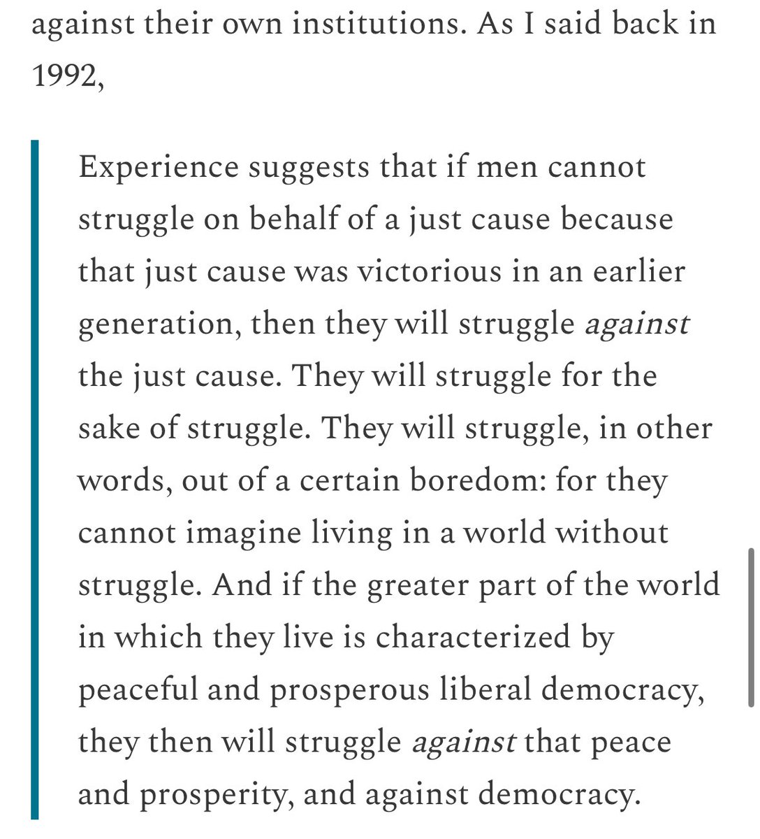 Evan Hoffman (@evanhoffman) on Twitter photo <a href="/antoniogm/">Antonio García Martínez (agm.eth)</a> This actually seems like one of the most prescient things I’ve ever read, especially for 1992, perfectly describes our current era. <a href="/antoniogm/">Antonio García Martínez (agm.eth)</a> This actually seems like one of the most prescient things I’ve ever read, especially for 1992, perfectly describes our current era.