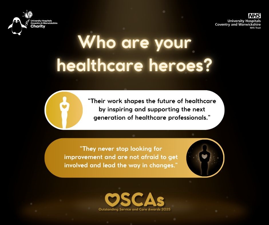 InnovationUHCW's tweet image. 🌟Innovation that makes a difference.

Nominate a colleague or team for the Research &amp;amp; Innovation category at this year&apos;s #OSCAs. 
🏆Let&apos;s celebrate those whose efforts have made a significant impact on patient, staff or service outcomes. 

uhcw.nhs.uk/oscas