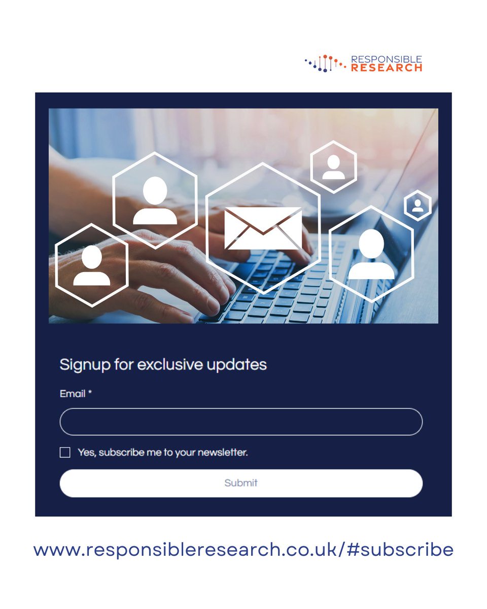 Subscribe to our Responsible Research e-newsletter for news, training updates, insights &amp; expert advice on training solutions that empower responsible research.
🌐 Sign up: responsibleresearch.co.uk/#subscribe
#ResponsibleResearch #3Rs #CPD #AnimalWelfare