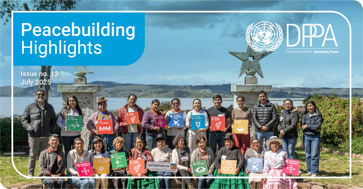 UNPeacebuilding's tweet image. 🚨 Just out: the latest Peacebuilding Highlights newsletter!
📌 Stories from the frontlines:
☑️ Women mediators building trust
✅Youth leading peace efforts
🔗 Read more: mailchi.mp/un/united-nati…
#Peacebuilding #PBF #WPS #YPS