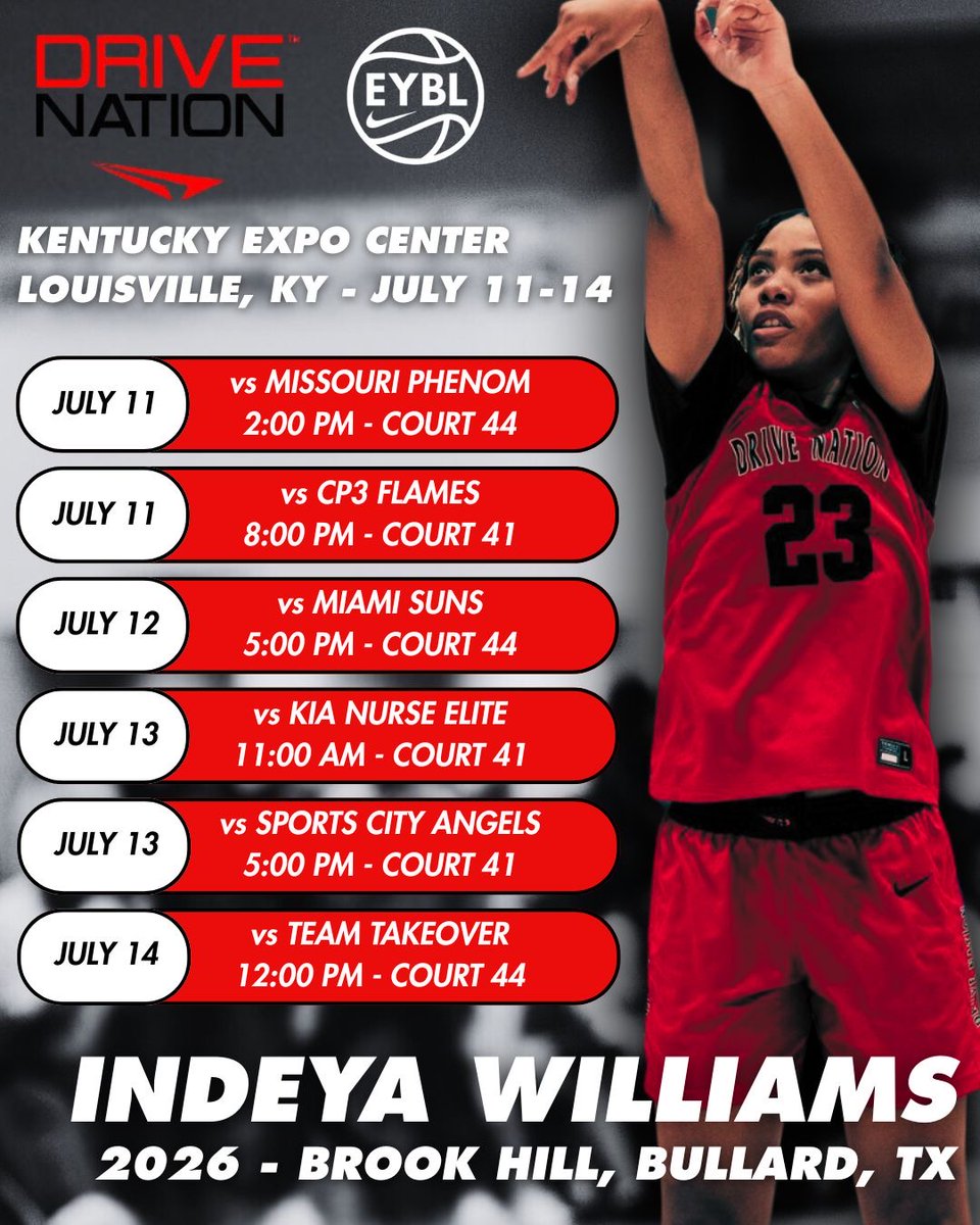 📢The moment we all been waiting for!!!! It's Game time 🏀✨Come and watch my team Drive Nation and I do what we do!!! 💥❤️‍🔥#classof2026 #wbb #recruitment
