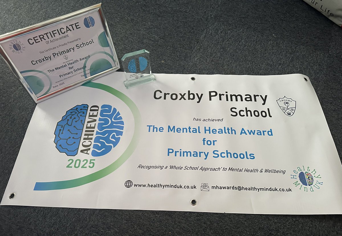 Croxby Primary (@croxbyprimary) on Twitter photo So proud of our incredible team and community - all the hard work has paid off as we achieve the Healthy Minds Award for Primary Schools! Putting wellbeing at the heart of what we do. <a href="/HealthyMindUK/">Healthy Mind UK ๐ง </a> ๐ #Proud #HealthyMinds #WellbeingMattersโ So proud of our incredible team and community - all the hard work has paid off as we achieve the Healthy Minds Award for Primary Schools! Putting wellbeing at the heart of what we do. <a href="/HealthyMindUK/">Healthy Mind UK ๐ง </a> ๐ #Proud #HealthyMinds #WellbeingMattersโ