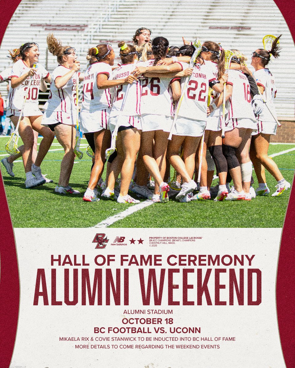 BCwlax's tweet image. ‼️ Mark your Calendars ‼️
Can't wait to have our alumni back on campus for Alumni Weekend 🦅🥍