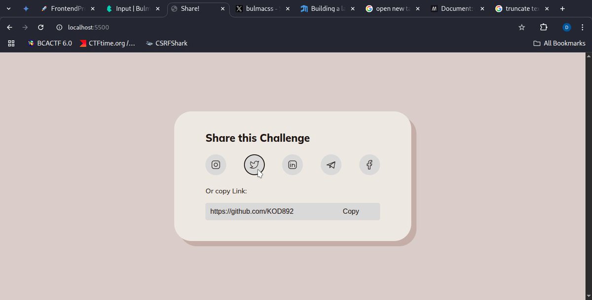 KOD28092643's tweet image. Pricing Cards (Vue.js/Bulma): github.com/KOD892/set-pri…
Blog Card (HTML/JS/CSS): bit.ly/3TUgHhF
SendCrypt Web3 (Vue.js/Ether.js): github.com/KOD892/sendcry…
Thanks for the support! #15DaysOfCode #WebDev #CSS