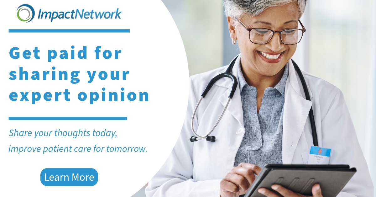 MyImpactNetwork's tweet image. Join Impact Network to make meaningful contributions to patient care with ease and flexibility. 

We make it easy! Easy to sign up. Easy to earn extra money. Easy to impact patient care

Explore flexible opportunities right from your device. Learn more:
myimpactnetwork.pages.ontraport.net/Programs
