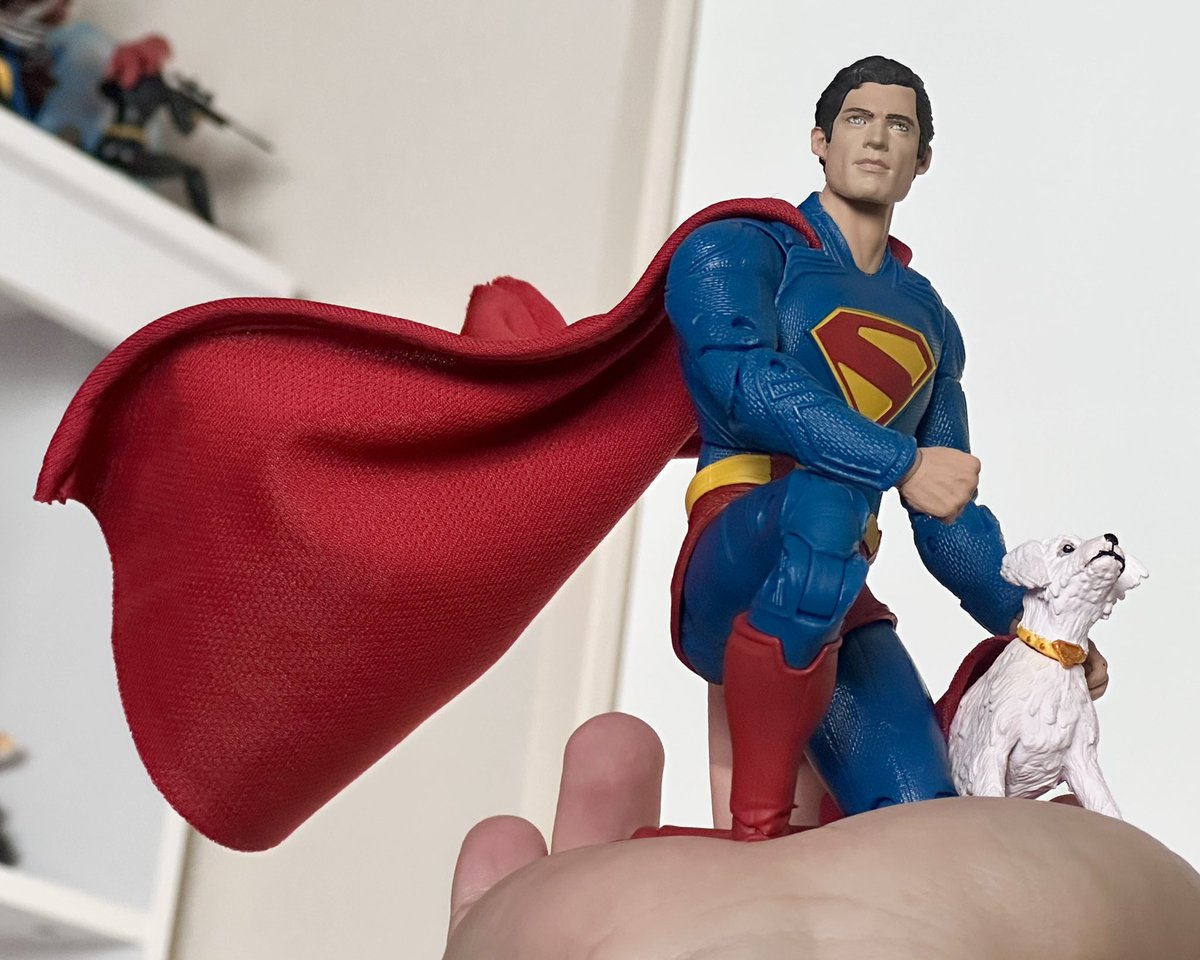 lethalcollector's tweet image. Day 6 of Posing Every #Superman Figure I Have: @mcfarlanetoys Superman