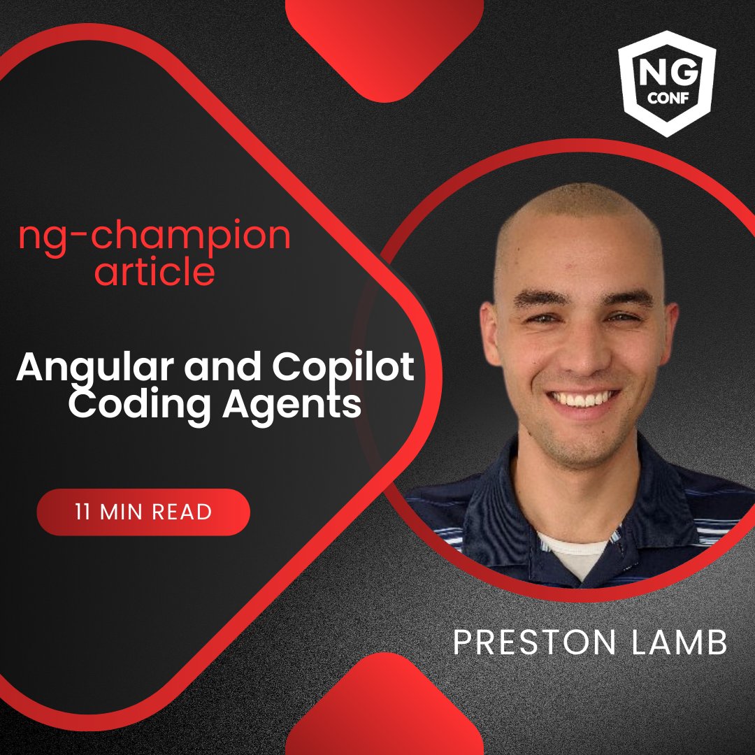 ng-conf (@ngconf) on Twitter photo 🤖Worried about your AI future? No need to fear! In his latest article, <a href="/prestonjlamb/">Preston Lamb</a> walks you through using Github CoPilot Coding Agents to handle the monotonous parts of your job so you can focus on the fun projects! #Angular #ngconf2025
👉 bit.ly/44xO2nq 🤖Worried about your AI future? No need to fear! In his latest article, <a href="/prestonjlamb/">Preston Lamb</a> walks you through using Github CoPilot Coding Agents to handle the monotonous parts of your job so you can focus on the fun projects! #Angular #ngconf2025
👉 bit.ly/44xO2nq