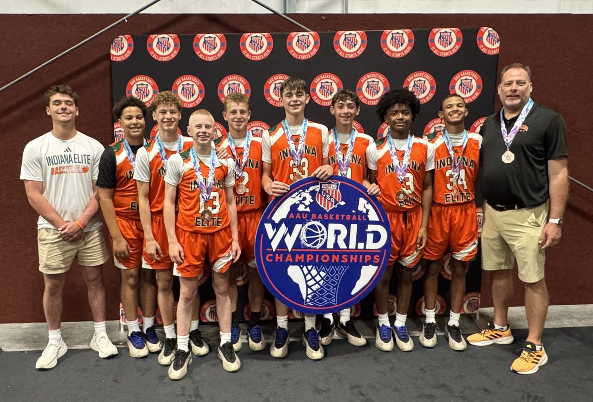 Indiana Elite Basketball (@indianaeliteie) on Twitter photo Great week at the ESPN Wide World of Sports! Indiana Elite 2030 Jr 3SSB places 5th in the 7th grade D1 AAU World Championships!
They finished the season 32-5!
#IEFamily
<a href="/AAU_Basketball/">AAU Basketball</a> <a href="/Jr3SSB/">Jr 3SSB</a> <a href="/BRamseyKSR/">Brandon Ramsey</a> <a href="/PrepHoopsIN/">Prep Hoops Indiana</a> <a href="/PrepHoopsNext/">Prep Hoops ππππ π</a> <a href="/Grassroots365/">Grassroots365</a> Great week at the ESPN Wide World of Sports! Indiana Elite 2030 Jr 3SSB places 5th in the 7th grade D1 AAU World Championships!
They finished the season 32-5!
#IEFamily
<a href="/AAU_Basketball/">AAU Basketball</a> <a href="/Jr3SSB/">Jr 3SSB</a> <a href="/BRamseyKSR/">Brandon Ramsey</a> <a href="/PrepHoopsIN/">Prep Hoops Indiana</a> <a href="/PrepHoopsNext/">Prep Hoops ππππ π</a> <a href="/Grassroots365/">Grassroots365</a>