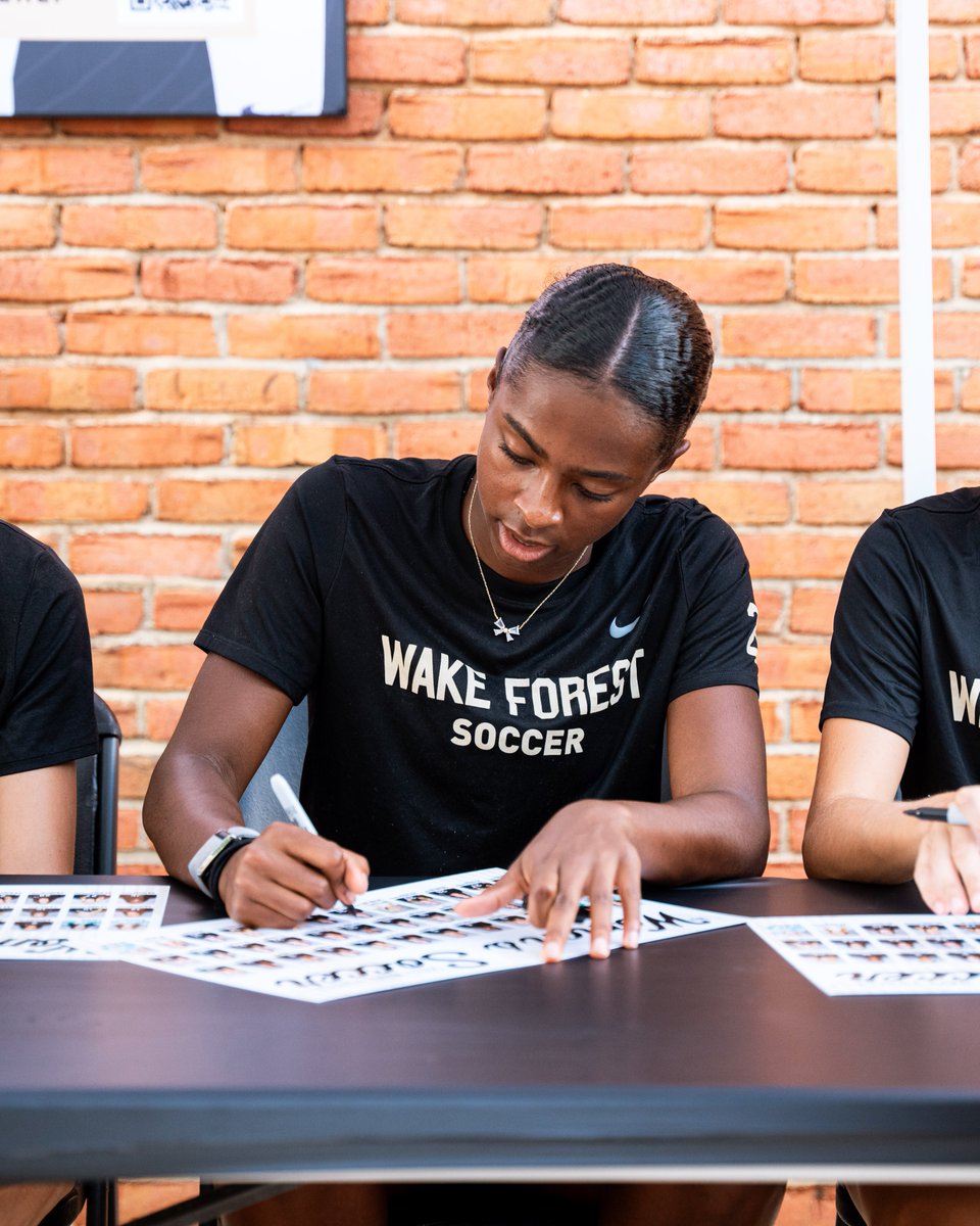 Wake Forest Demon Deacons (@demondeacons) on Twitter photo One week away from Wake Forest Soccer Fan Fest! ๐ฉ
Stop by Spry Stadium on July 27th from 5-7 p.m. for fun and a chance to meet your 2025 Wake Forest menโs and women's soccer teams! Admission is FREE One week away from Wake Forest Soccer Fan Fest! ๐ฉ
Stop by Spry Stadium on July 27th from 5-7 p.m. for fun and a chance to meet your 2025 Wake Forest menโs and women's soccer teams! Admission is FREE