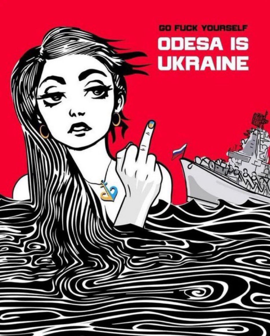I have been vomiting 6 hours without pause from stress. 

So I say to you for all #Odesa, we hate russia. You will never have us. 
You can’t imagine how much we hate you.