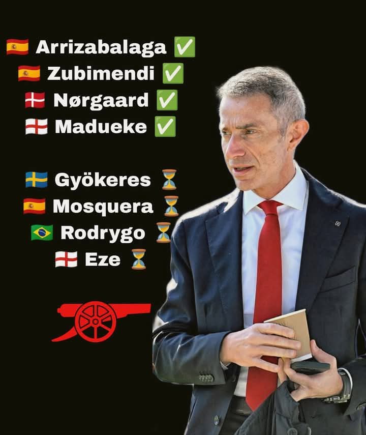 🚨Andrea Berta is cooking, Playing Chess when the rest are playing checkers, Seal the pending deals Berta will give you a statue already 
#Arsenal