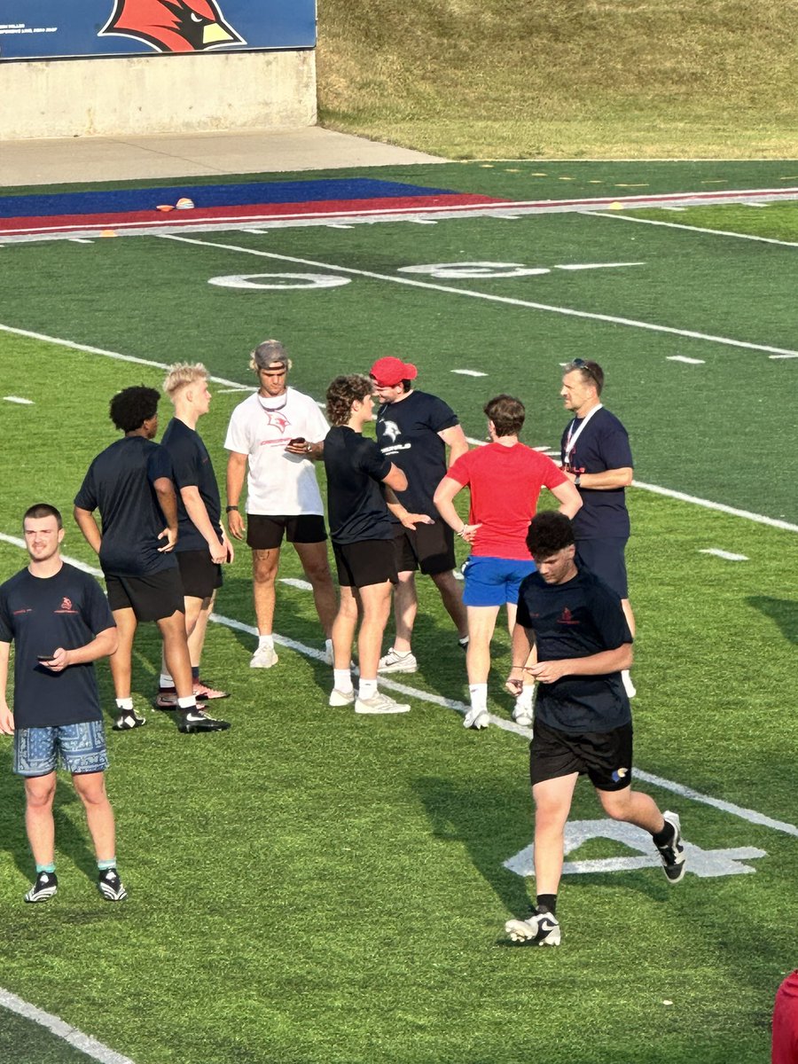 Collinisaac6's tweet image. Thank you @CoachSchu44 for coaching me up last night at prospect camp! I’m ready to #Earnit I love the @svsu_football culture Coach @rbrady1313 Looking forward to staying in touch and talking soon! @_JaredDTucker @TippFB @athleticproving @One11Recruiting