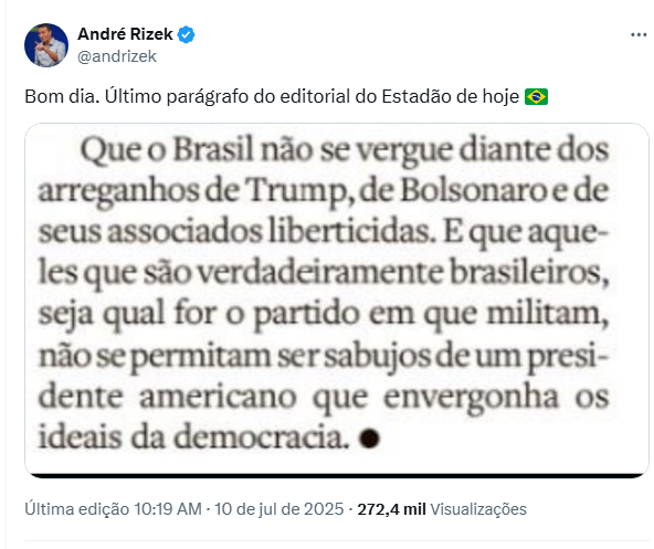 lesderj's tweet photo. DEFENDA O BRASIL SOLTA A VOZ E DIGA: FORA LULA / FORA PTA CULPA É DO LULA  LULA VIRA LATA https://t.co/kvJq1JRss6