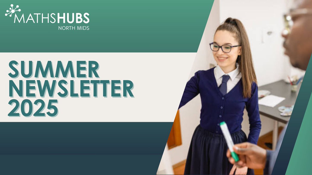 📢 Our Summer Newsletter is here! 
Inside this issue:
✅ Welcome from Sarah, our Maths Hubs Lead
✅ CPD opportunities open for applications
✅ Updates from our Local Leaders of Maths Education
…and more!

Stay connected &amp; informed 
 👉 buff.ly/AVfLfZJ

#MathsHubs <a href="/NCETM/">NCETM</a>