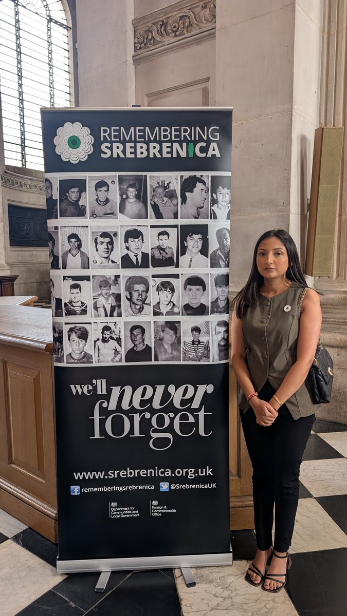 vanisha_solanki's tweet image. Today is Srebrenica Memorial Day.
I had the honour of attending the moving ceremony at St Pauls Cathedral to remember the victims.
“Injustice anywhere is a threat to justice everywhere.” A powerful reminder, especially with the suffering we see around the world today.