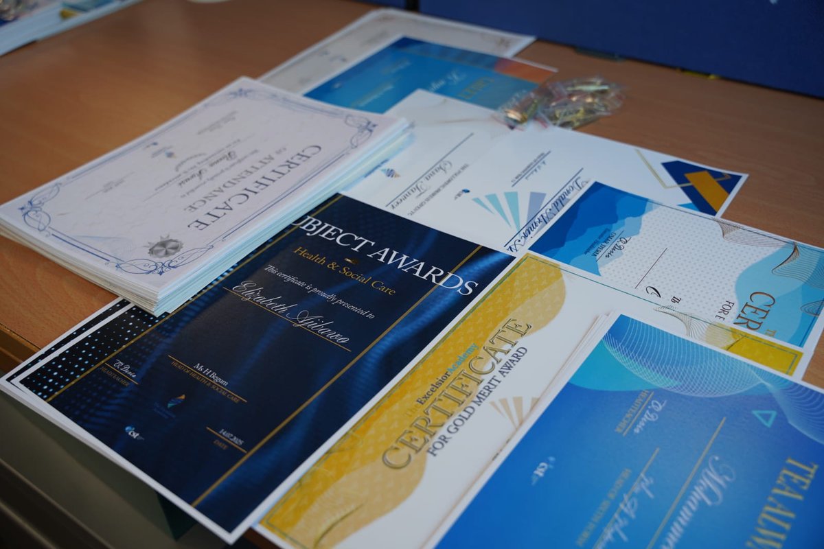 Our certificates are ready for next week’s awards ceremony!🎖🏅🎓📜📄🏆#believe#achieve#excel