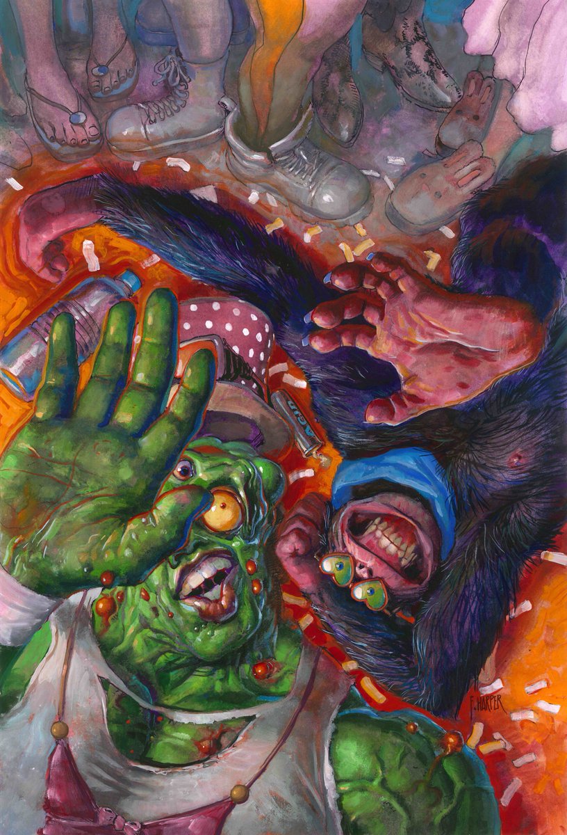 AHOY Comics (@ahoycomicmags) on Twitter photo Toxie and Acid Chimp are one hell of a #FridayFeeling.
(Cover art by <a href="/deadredfred/">Fred Harper</a> from TOXIE TEAM-UP #3 by Bryce Ingman and Sandy Jarrell, out August 20!) Toxie and Acid Chimp are one hell of a #FridayFeeling.
(Cover art by <a href="/deadredfred/">Fred Harper</a> from TOXIE TEAM-UP #3 by Bryce Ingman and Sandy Jarrell, out August 20!)