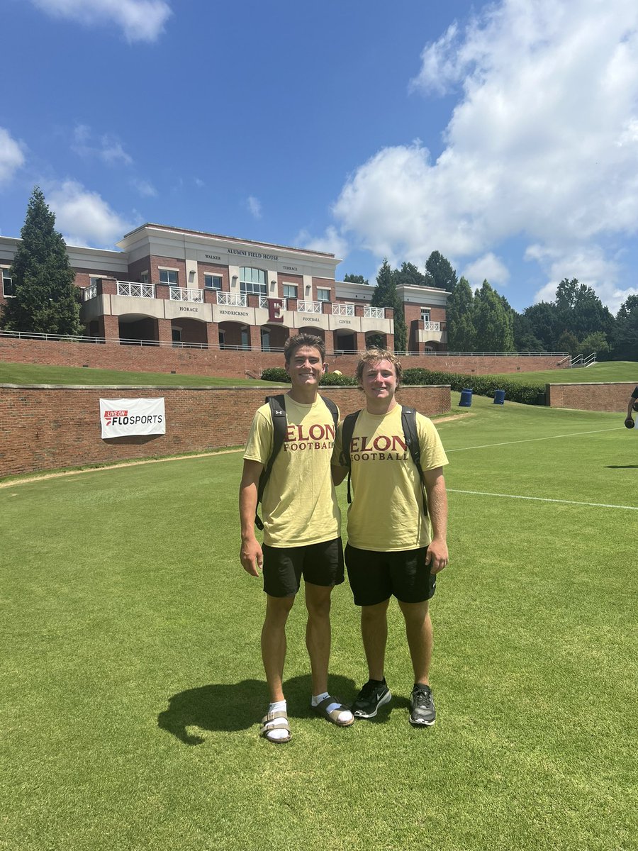 ndrewc_a's tweet image. Great day to end camp season @ElonFootball. I went 6/6 in FG charting today and made the FG competition! Thanks to @CoachMAustin & @AkeemDent for hosting a smooth camp. Now preparing for senior year!
@CoachZMayo @DanOrnerKicking
@TonyTrisciani @CappsHal @jack_shaf