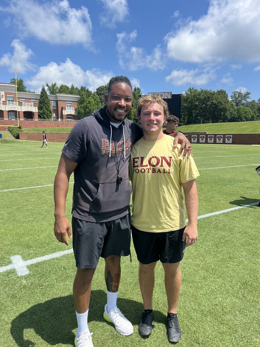 ndrewc_a's tweet image. Great day to end camp season @ElonFootball. I went 6/6 in FG charting today and made the FG competition! Thanks to @CoachMAustin & @AkeemDent for hosting a smooth camp. Now preparing for senior year!
@CoachZMayo @DanOrnerKicking
@TonyTrisciani @CappsHal @jack_shaf