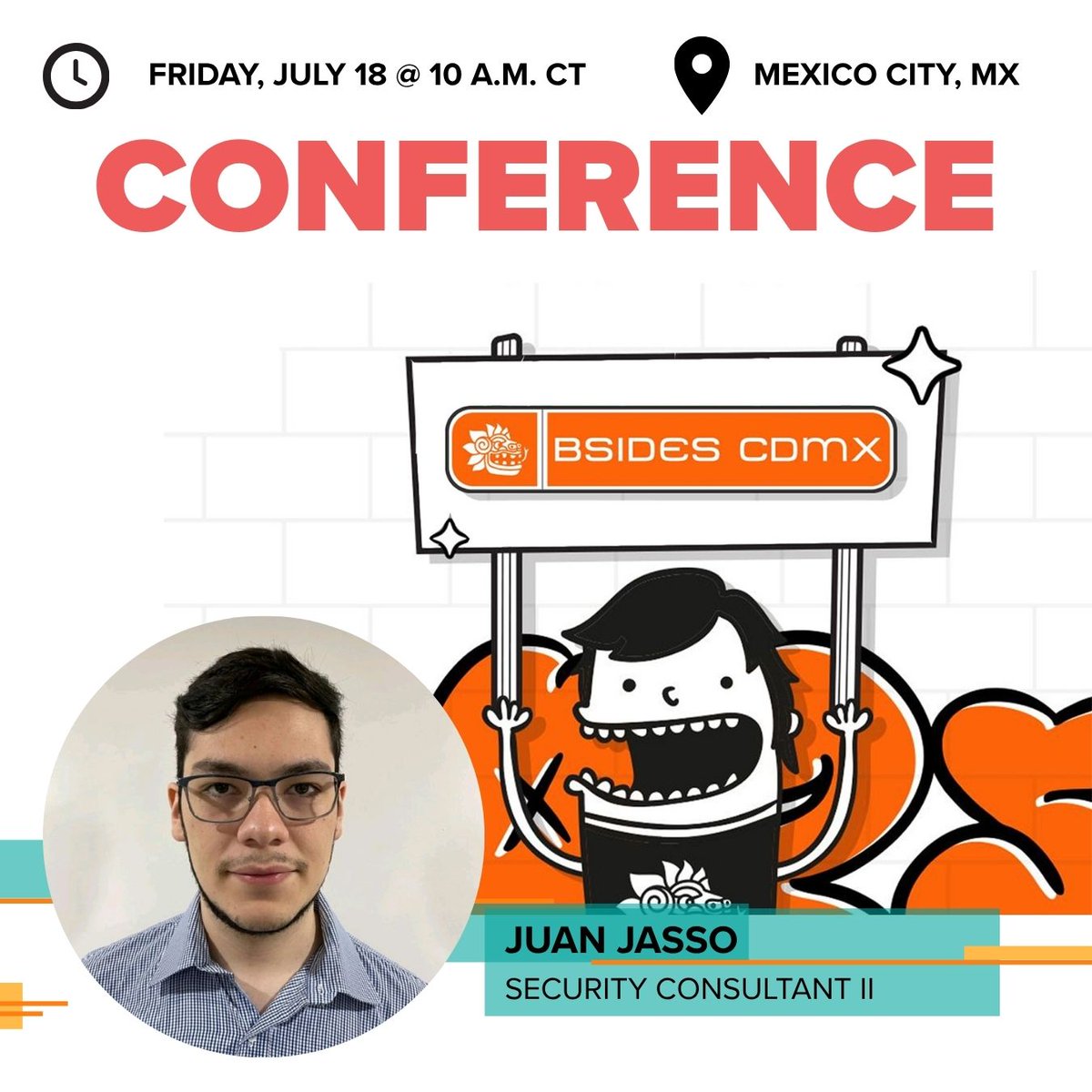 bishopfox's tweet image. We’re heading to @bsidescdmx as a proud Silver Sponsor!
Catch Bishop Fox consultants all day long, from a hands-on Cloud Pentesting 101 workshop with Juan Jasso, to advanced mobile bypass tactics from @Steeven_Rod17 and @M41w4r31, to real-world intrusion case studies with Abdel…