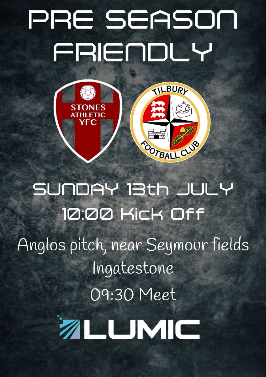 Pre season starts this Sunday, time to dust off the cobwebs and start a little fitness. <a href="/LumicIT/">Lumic IT</a> <a href="/TilburyYFC/">Tilbury YFC</a>
