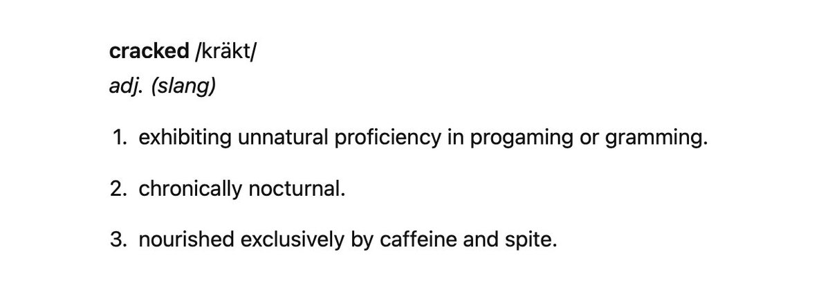 completely and utterly /kräkt/