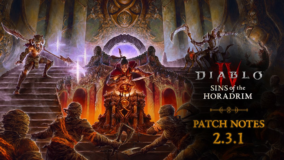 Diablo's tweet image. The Tomes offer new teachings 📙
Read through what’s coming in #DiabloIV Patch 2.3.1
blizz.ly/4lpXPmq