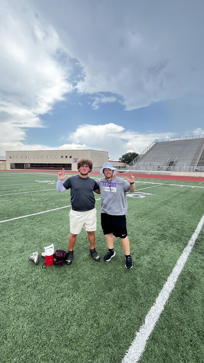 Had a great camp with <a href="/TarletonFB/">Tarleton State Football</a> &amp; big thanks to <a href="/CoachBeauBlair/">Beau Blair</a> for the invite! Did Oline today and went 2/2 with both being pancakes and set a PR broad jump of 7 1/2 ft. This marks the end of camp season for me and i’m now focused on senior year! Let’s eat!#GROW <a href="/LibertyISDFB/">Liberty Panther Football</a>