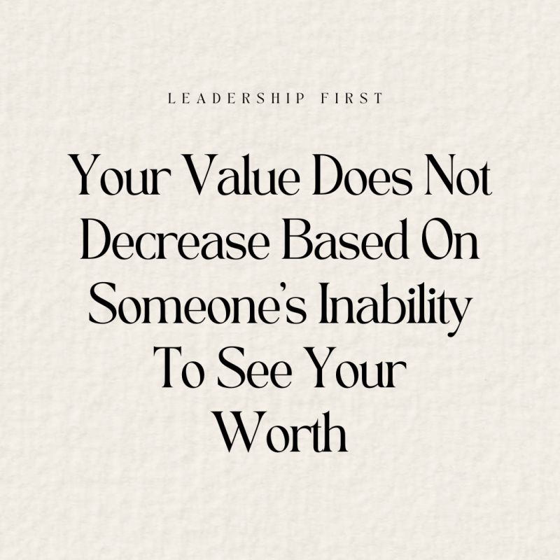 GiffordT's tweet image. Regardless of someone's inability to recognize your worth, it's important to remember that your value as a person remains unchanged. Someone's opinions or perceptions should not dictate how you see yourself. Your worth is intrinsic and not dependent on any external validation.