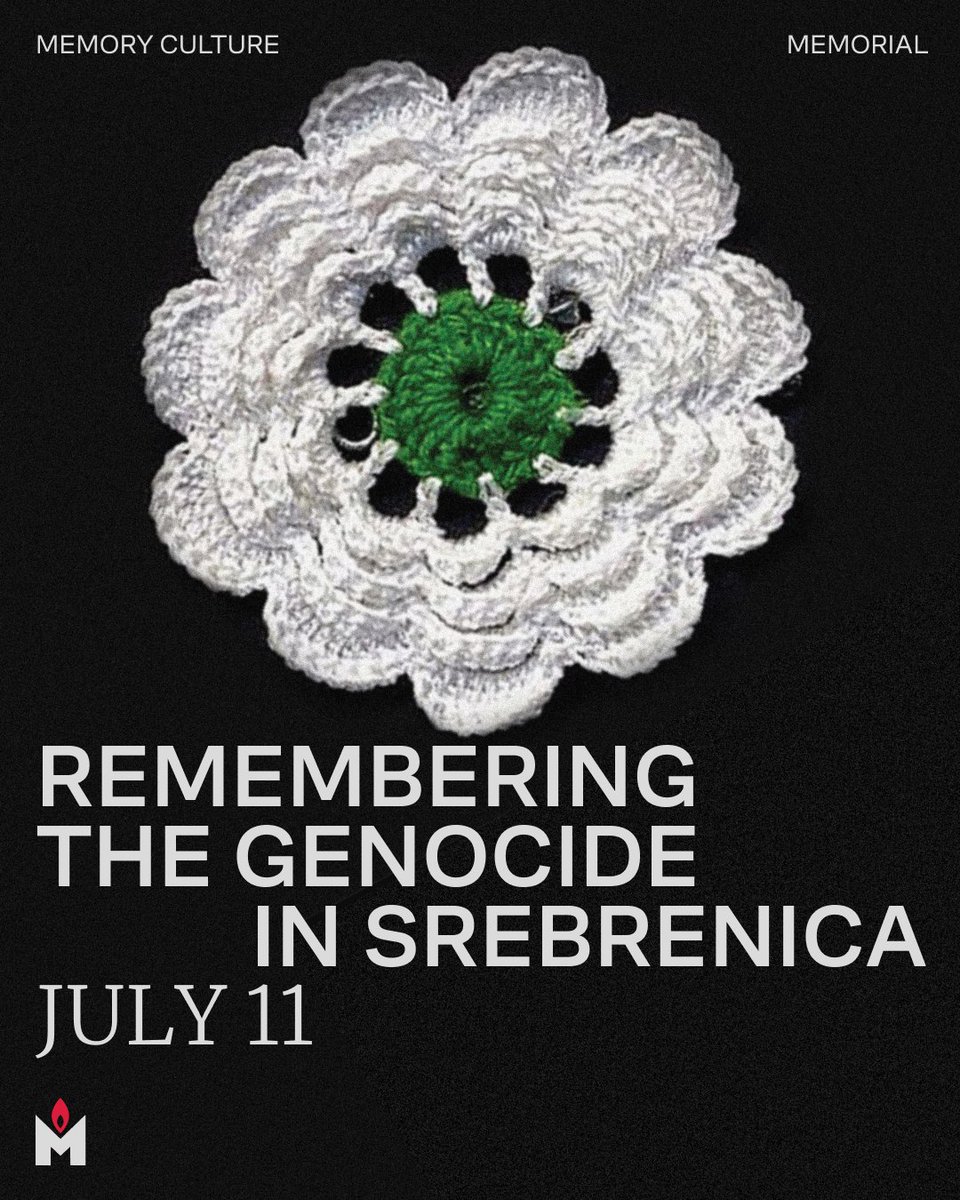 EnMemorial's tweet image. July 11 is the International Day of Reflection and Commemoration of the 1995 Genocide in Srebrenica
In July of 1995, the Bosnian Serb Army took control of Srebrenica, a town designated as a “safe zone” by the UN. There, they killed at least 8,372 people, mainly men and…