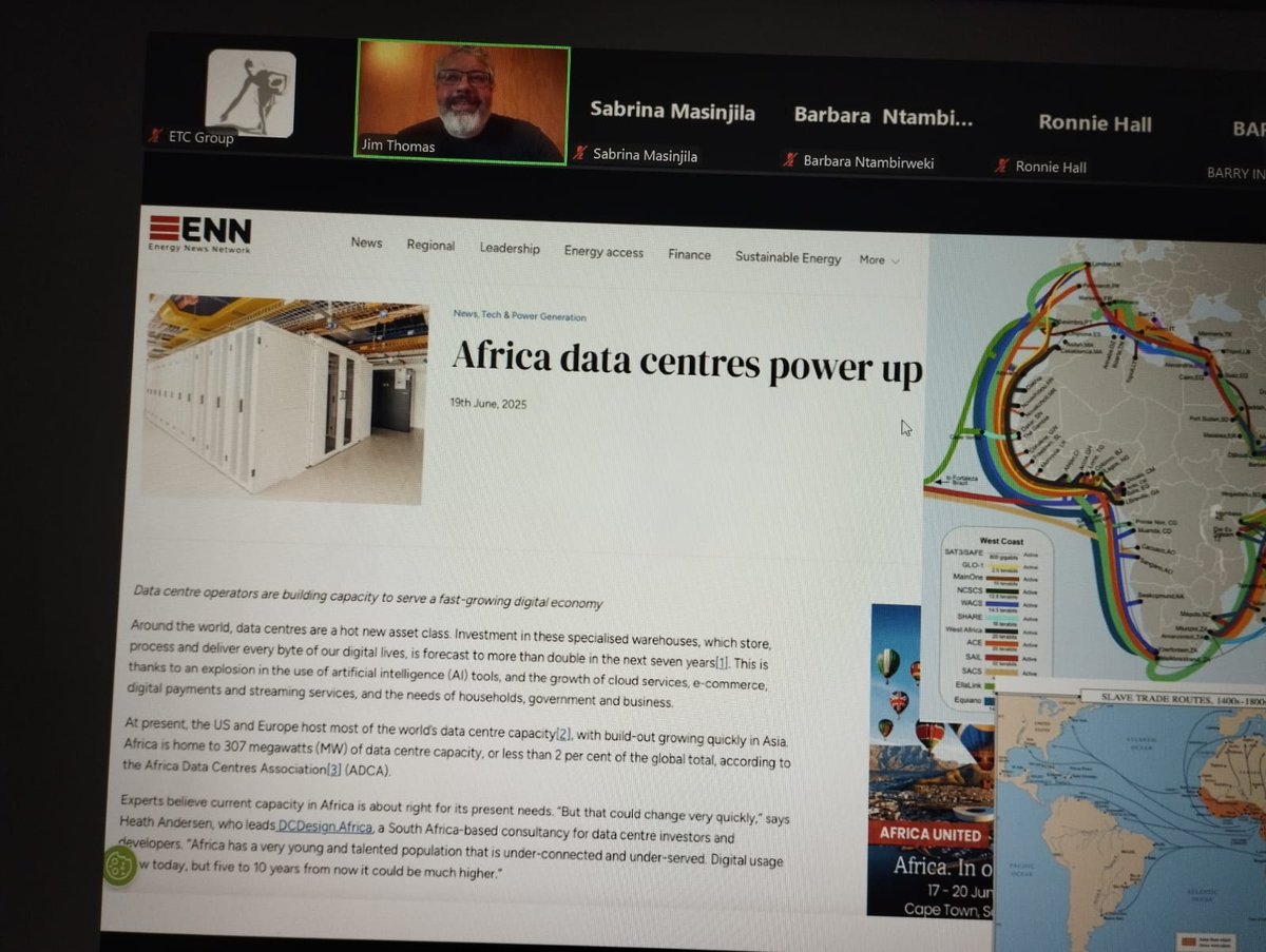 ETC Group (@etc_group) on Twitter photo ⛓️🪢Data colonialism. This pattern not new. 
Large companies grabbing land and resources to deliver them profits. 
#Undersea cables arrive in Africa at exactly the same sites as the slave trade was conducted.
<a href="/afri_tap/">AfriTAP</a> <a href="/Afsafrica/">AFSA</a> <a href="/BIBA_Kenya/">BIBA Kenya</a> ⛓️🪢Data colonialism. This pattern not new. 
Large companies grabbing land and resources to deliver them profits. 
#Undersea cables arrive in Africa at exactly the same sites as the slave trade was conducted.
<a href="/afri_tap/">AfriTAP</a> <a href="/Afsafrica/">AFSA</a> <a href="/BIBA_Kenya/">BIBA Kenya</a>