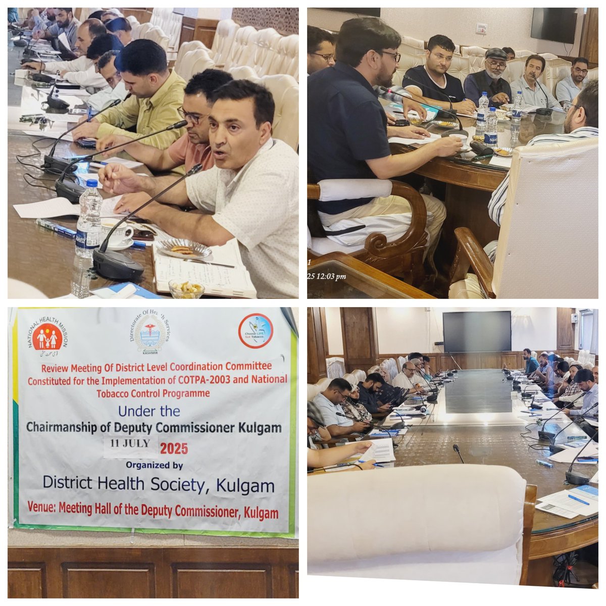 Tobacco Control Cell ,DHSK (@tccontrol_dhsk) on Twitter photo Review of #COTPA -2003,DLCC Meeting Kulgam .Instructions by Chair Strict #TOFEI implementation.#Enforcement
#COTPA .
<a href="/MoHFW_INDIA/">Ministry of Health</a>
<a href="/sakinaitoo/">Sakina Itoo</a>
<a href="/DcKulgam/">Deputy Commissioner Kulgam.</a>
<a href="/DHSKashmir/">Health Department Kashmir</a>
<a href="/DioKulgam/">Information and PR Kulgam</a>
<a href="/kulgam_health/">Department of Health District Kulgam</a> Review of #COTPA -2003,DLCC Meeting Kulgam .Instructions by Chair Strict #TOFEI implementation.#Enforcement
#COTPA .
<a href="/MoHFW_INDIA/">Ministry of Health</a>
<a href="/sakinaitoo/">Sakina Itoo</a>
<a href="/DcKulgam/">Deputy Commissioner Kulgam.</a>
<a href="/DHSKashmir/">Health Department Kashmir</a>
<a href="/DioKulgam/">Information and PR Kulgam</a>
<a href="/kulgam_health/">Department of Health District Kulgam</a>