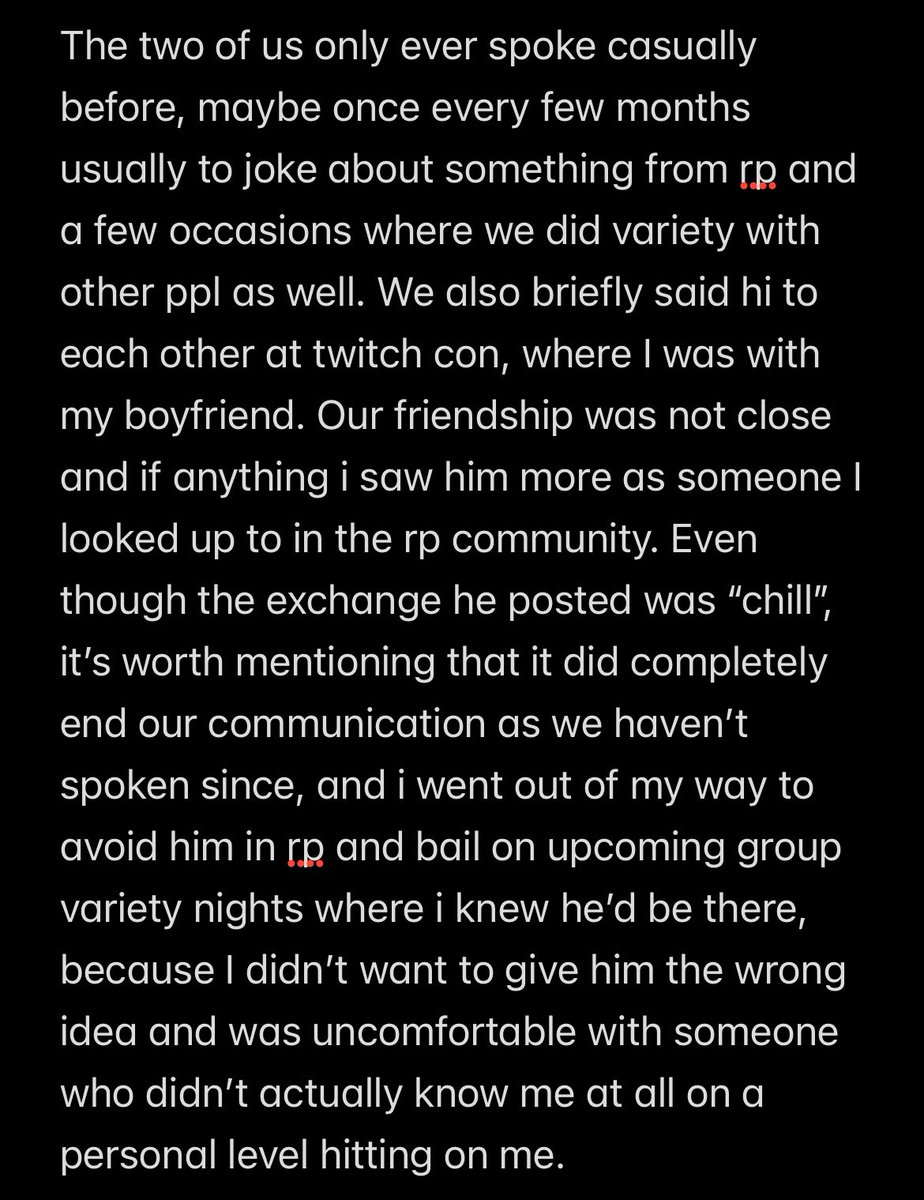 gnjackalope's tweet photo. Sorry if this isn’t worded great I’m literally on my way to work but. Yeah. TLDR don’t use my conversation to try to make urself look good when ur being gross to people.  

Warning for mentions of harassment. https://t.co/70cqly3jER